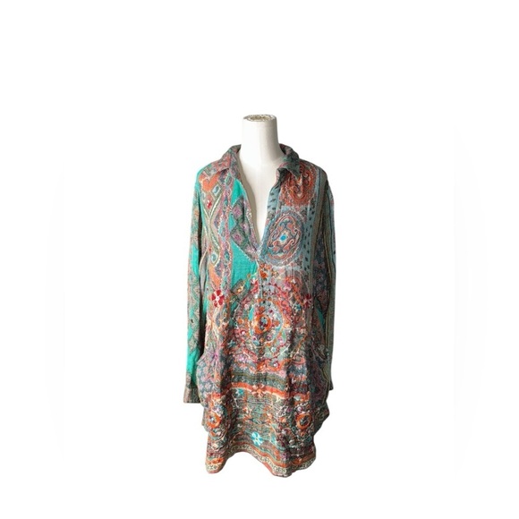 Anu embroidered Boho Sweater  100% Rayon - Picture 4 of 12